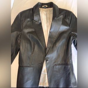 Neiman Marcus leather blazer